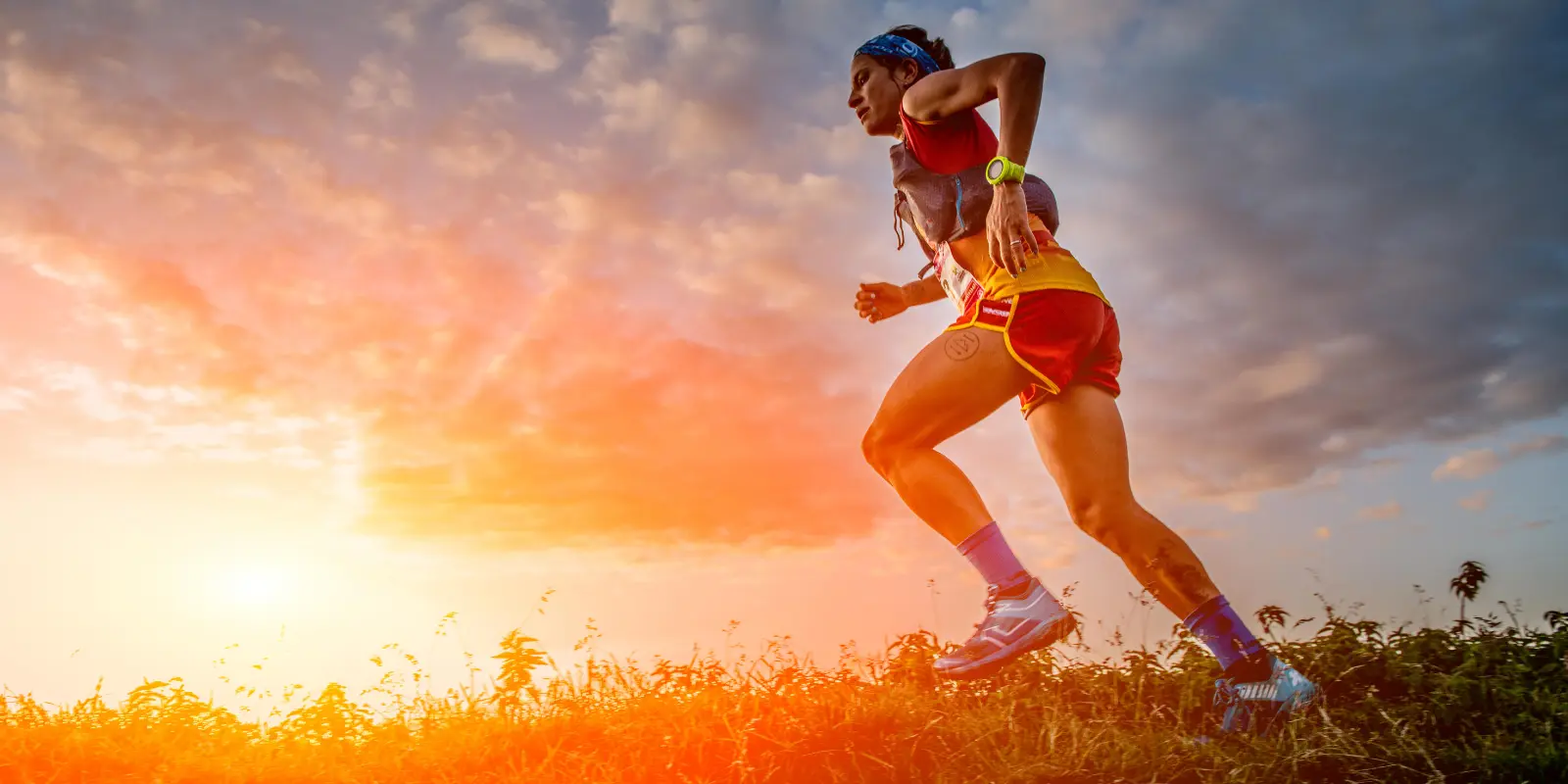 ultraendurance, endurance, sun, uphill, mountain, female, athlete, training, fitness, metabolism