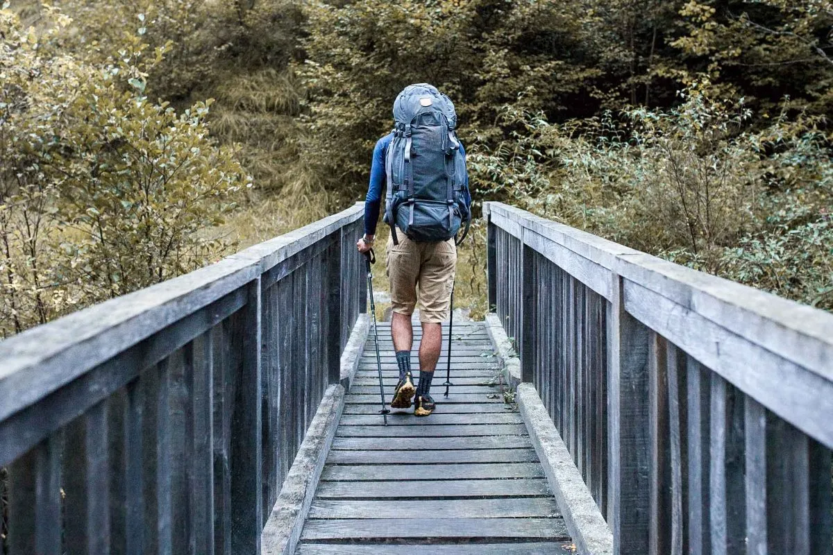 Pont de la randonnée du tour du biros en Ariège.