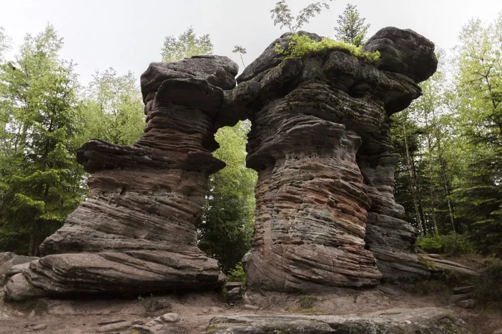 La Porte de Pierre est une étape de cette rando dans les Vosges.