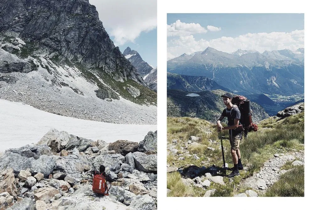 Tout le long du Tour des glaciers de la Vanoise, les sommets vous font face.