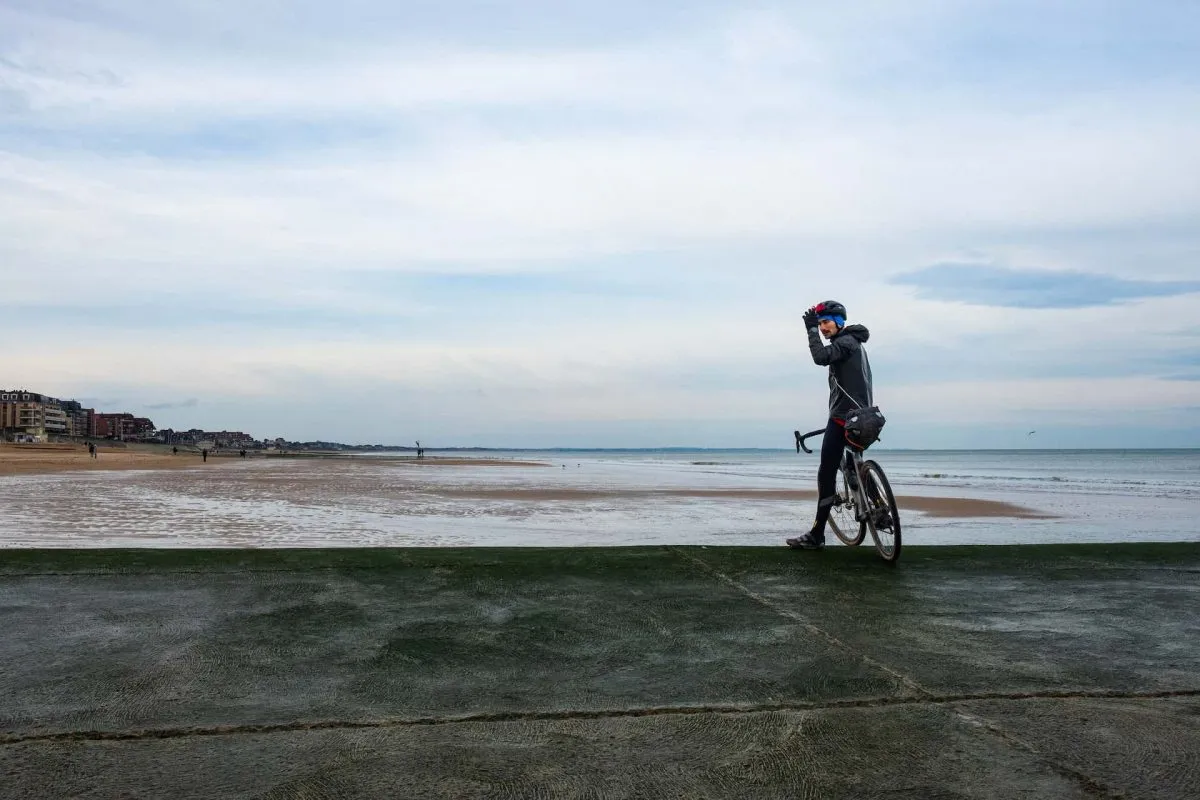 Nous arrivons enfin sur le côte du Calvados avec nos vélos