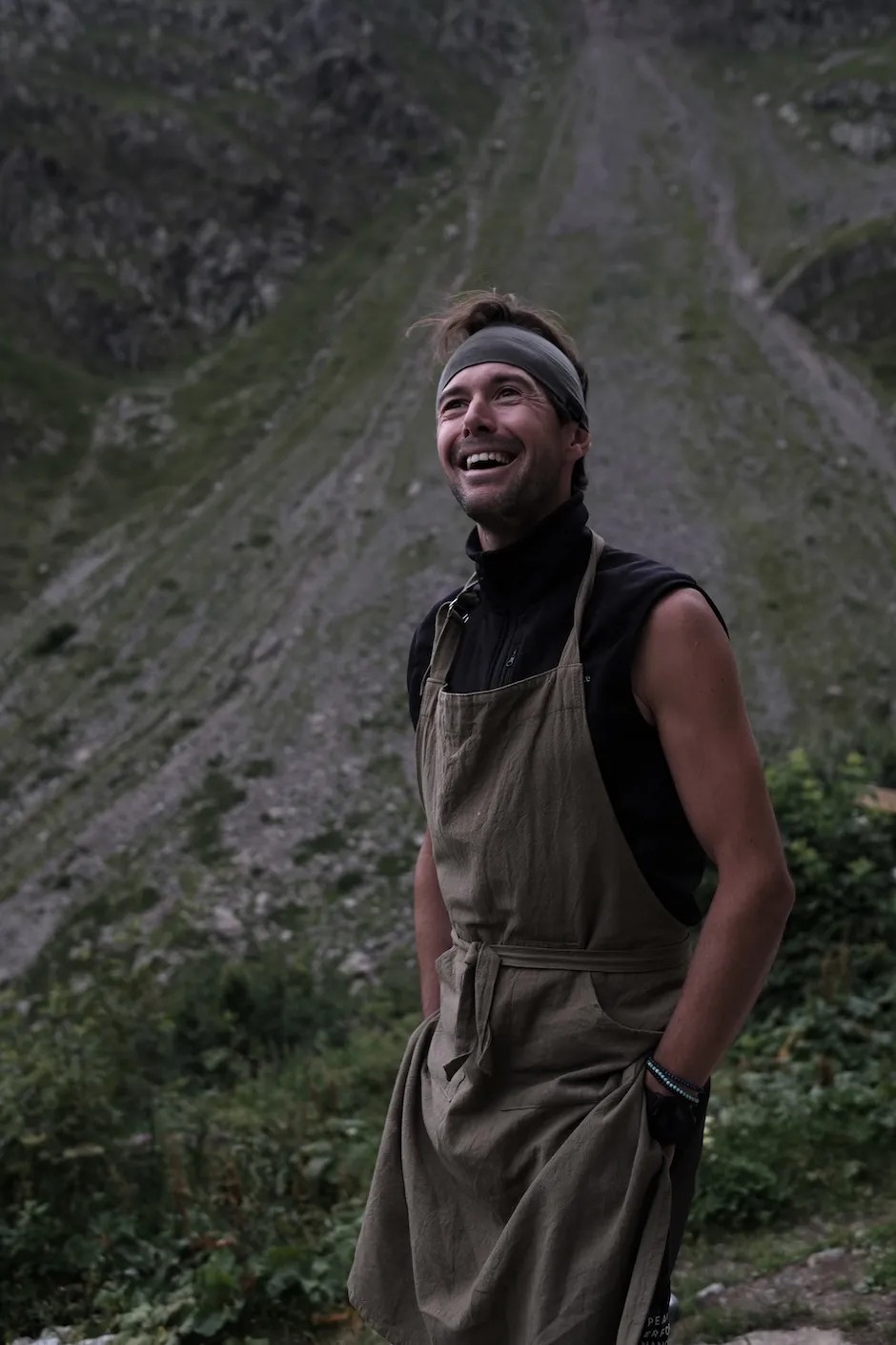 Mathieu, gardien du refuge de Vallonpierre dans les Ecrins