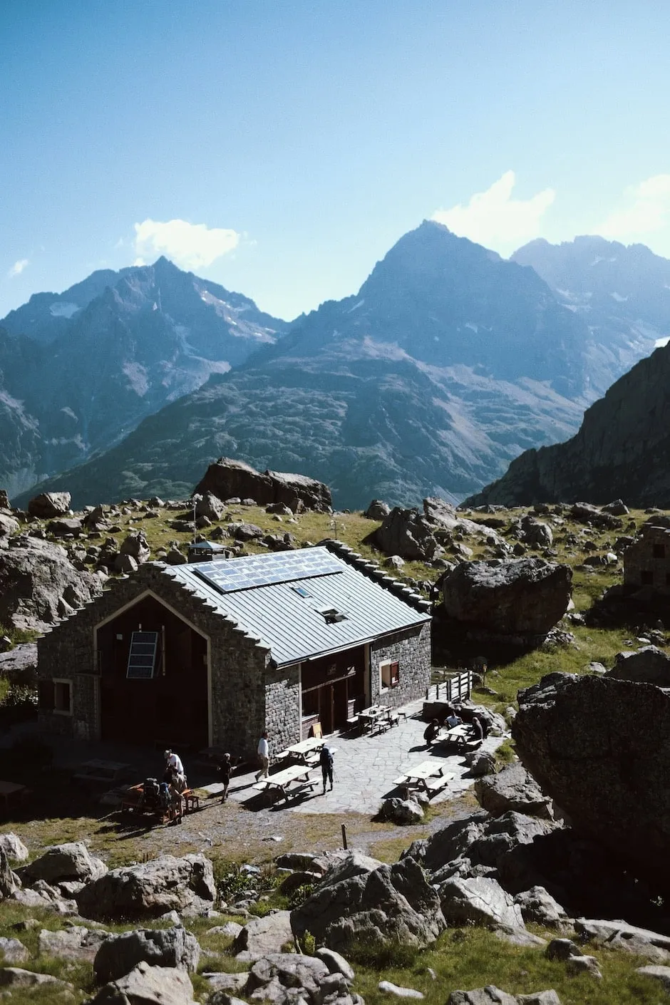Un refuge dans les Ecrins