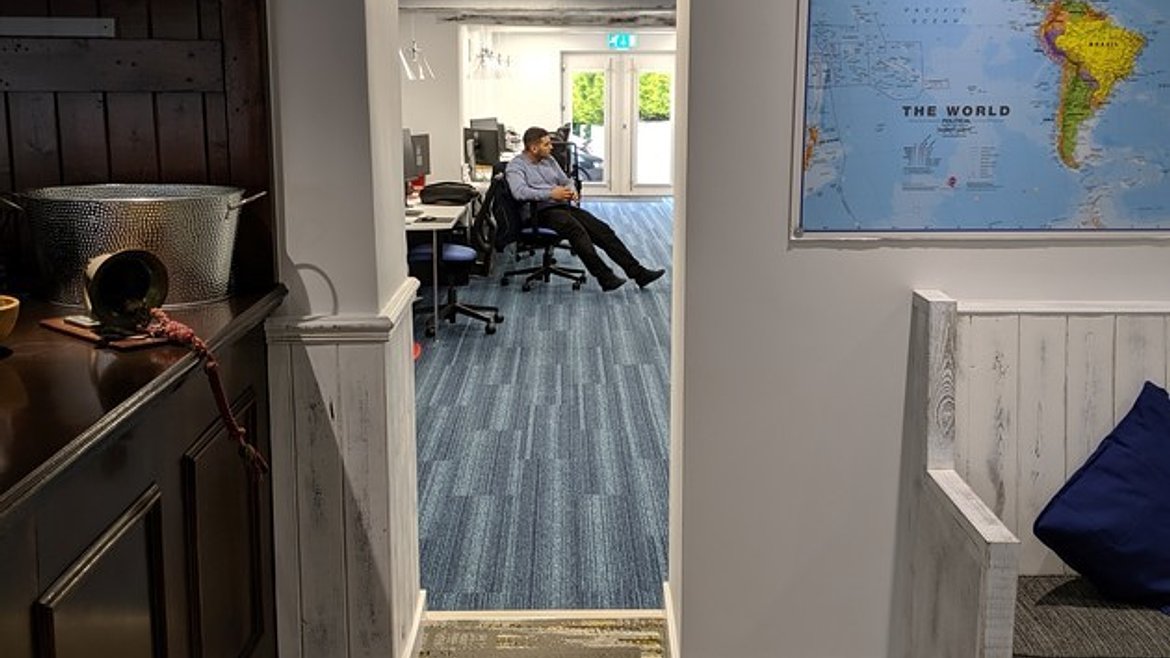 Foresters Arms office post renovation