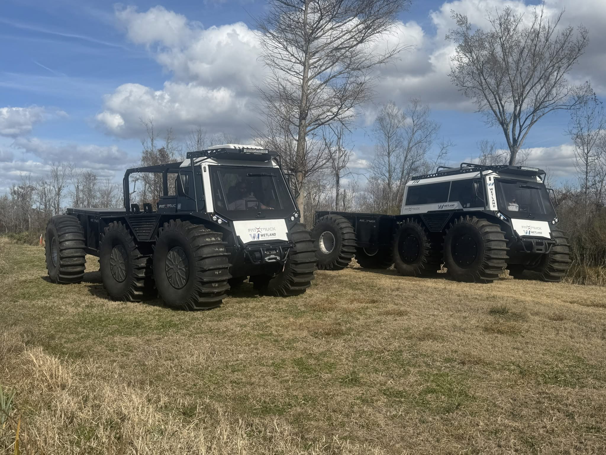 Fat Truck towing capacity demonstration with trailer