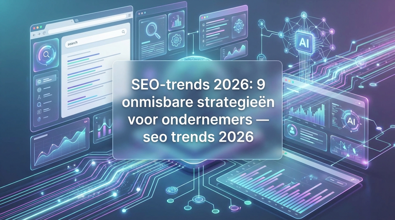 SEO-trends 2026: 9 onmisbare strategieën voor ondernemers - seo trends 2026