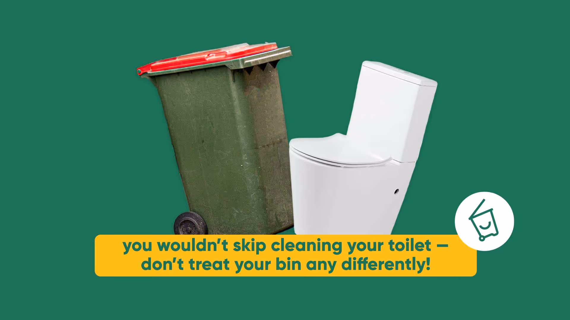 is your wheelie bin as clean as your toilet?
