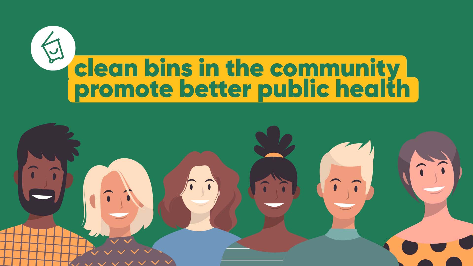 clean bins, clean communities, clean future