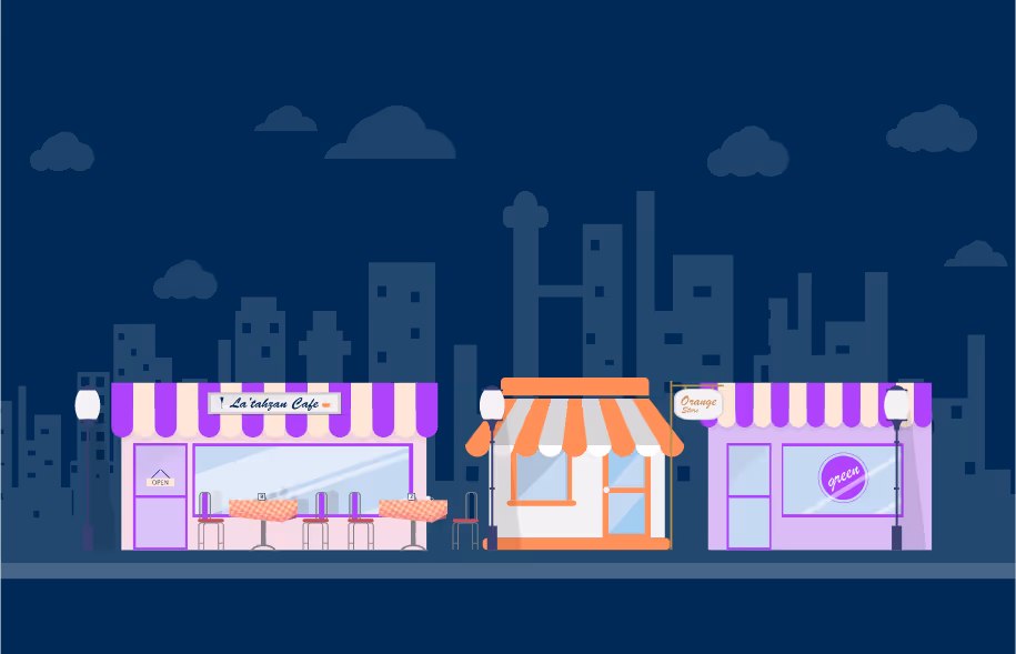 Row of shops