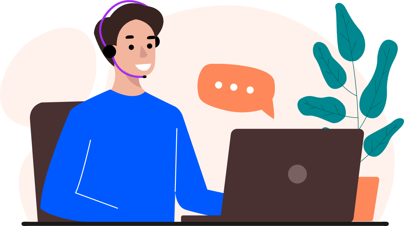 Person chatting online