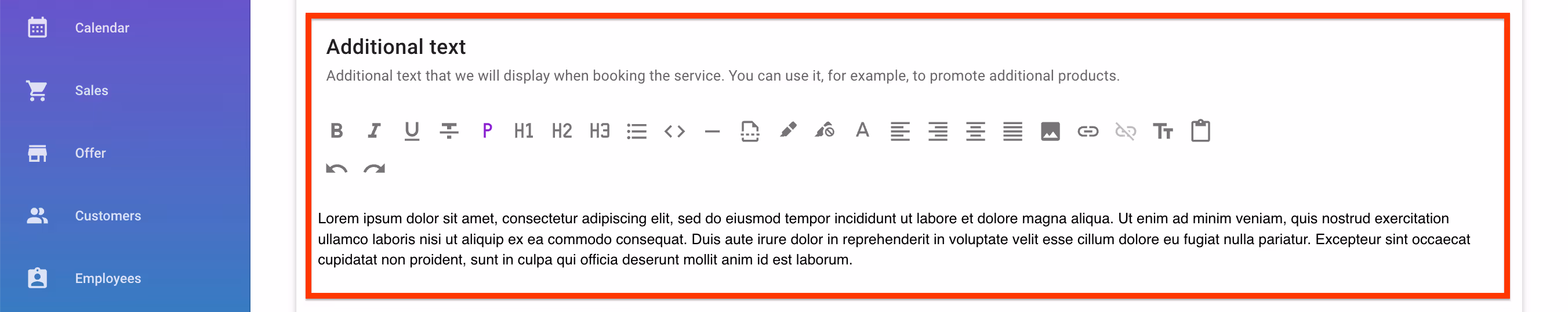 Additional text.