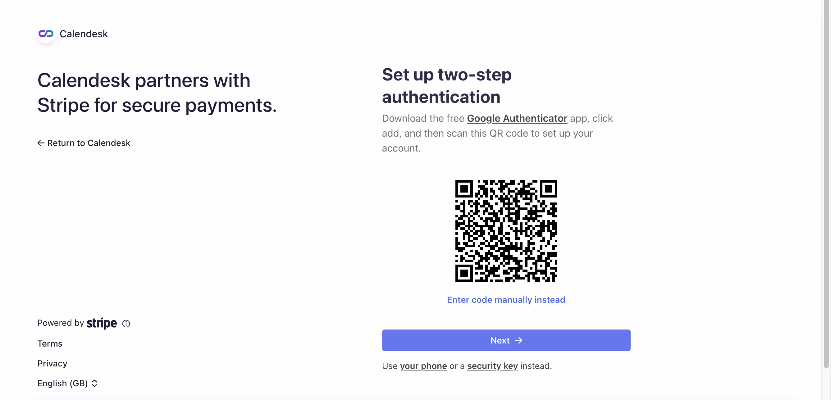 Google Auth app.