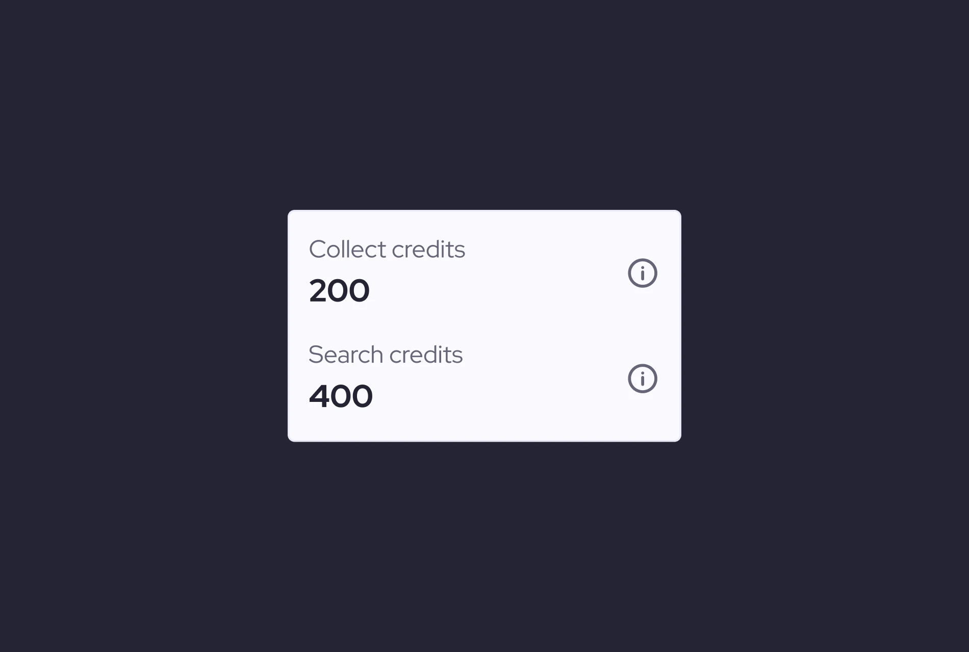 api credits