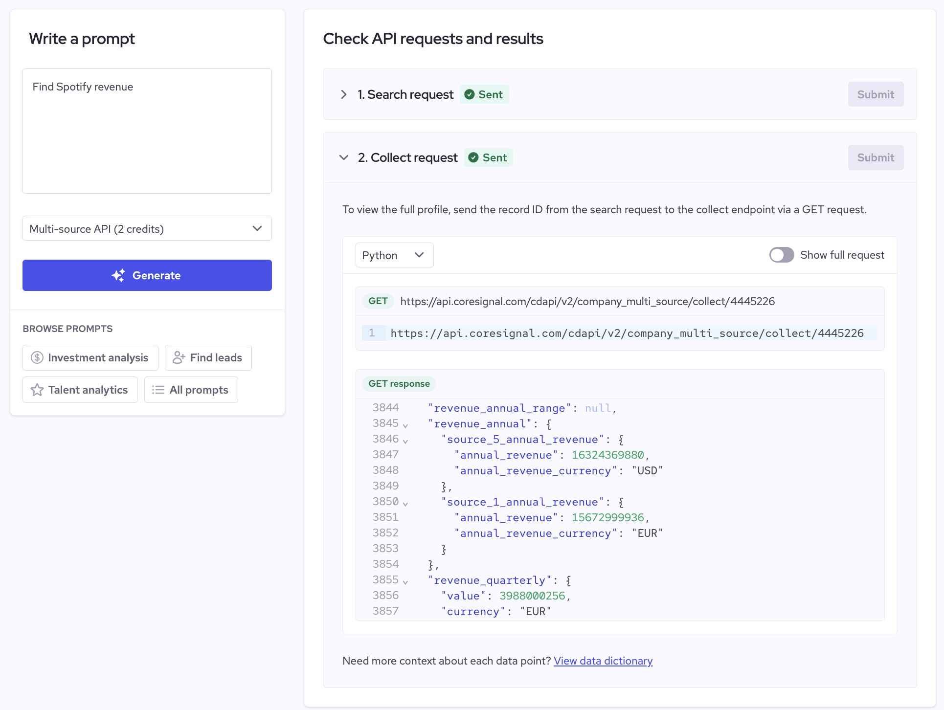 find spotify revenue