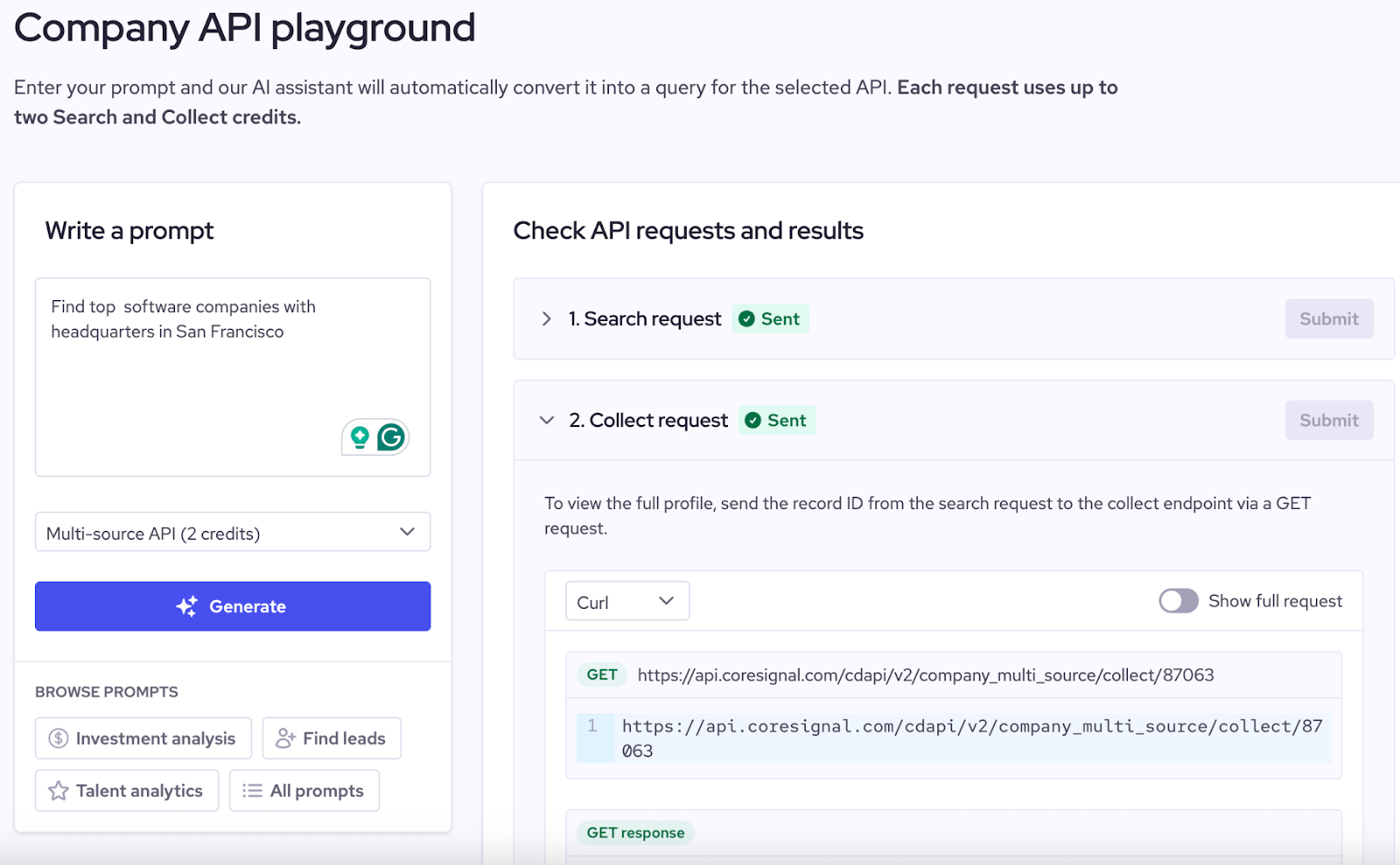 company information lookup
