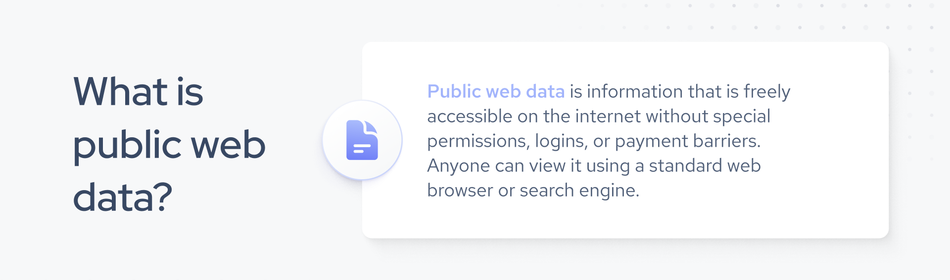 what is public web data
