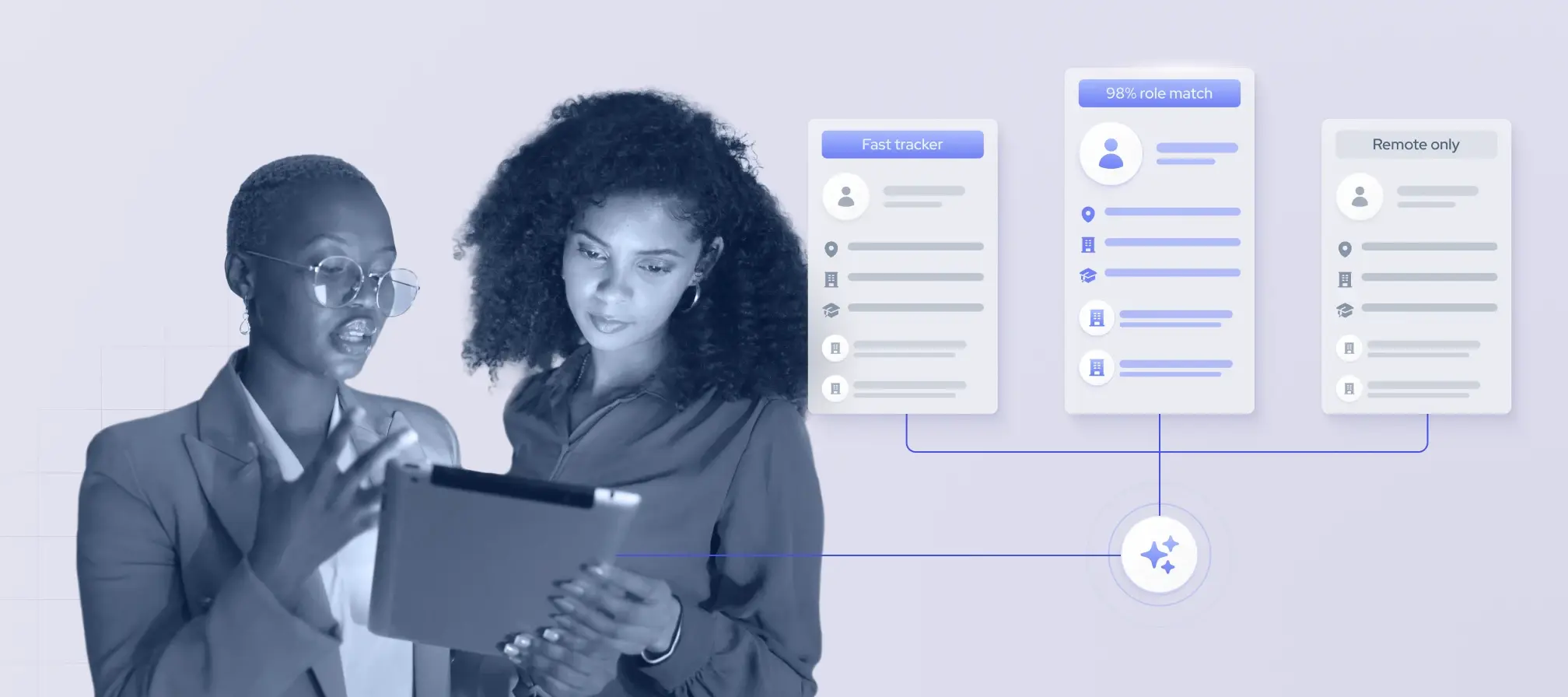 HR team discussing candidate sourcing strategies