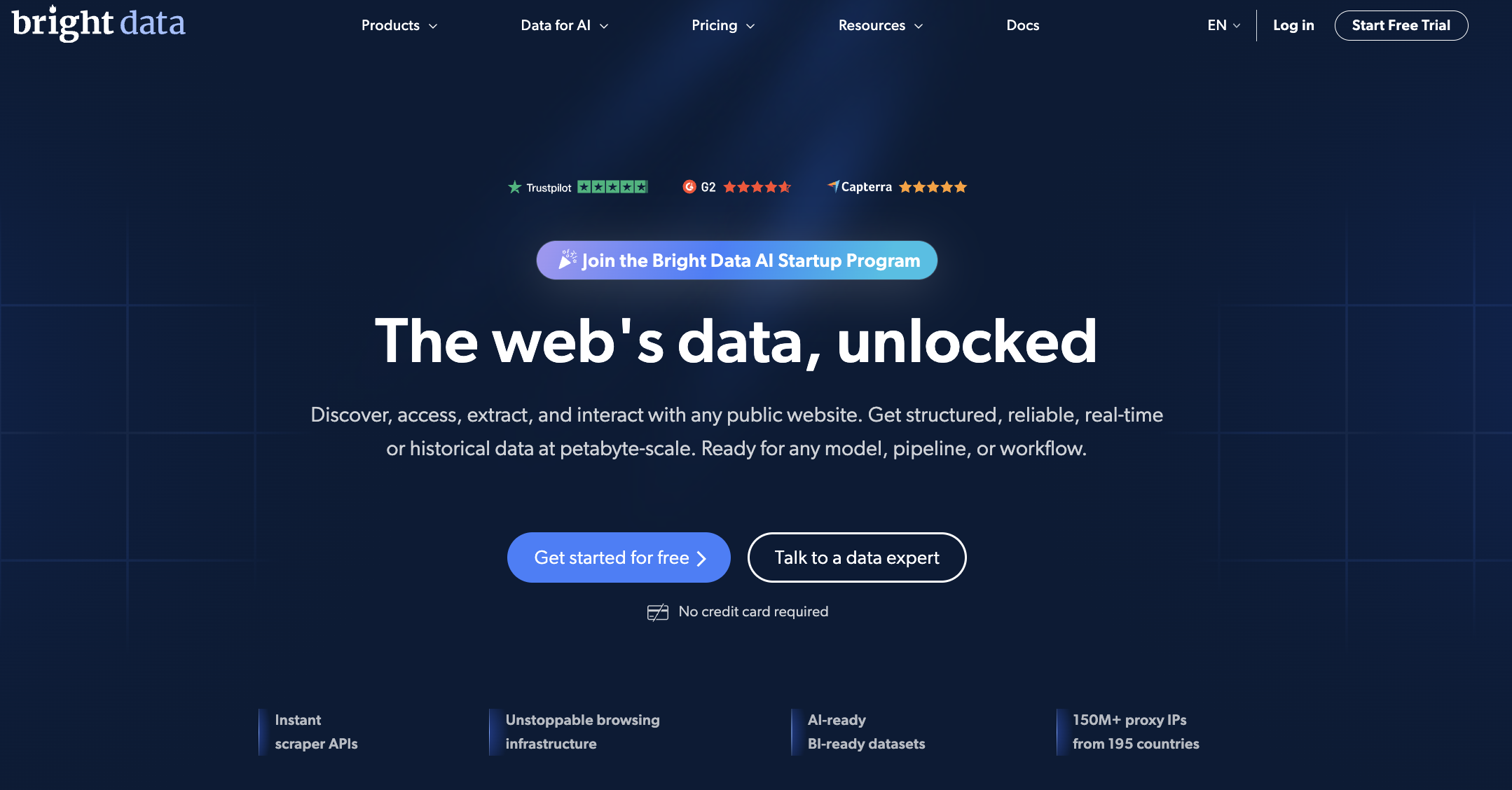 b2b database providers bright data