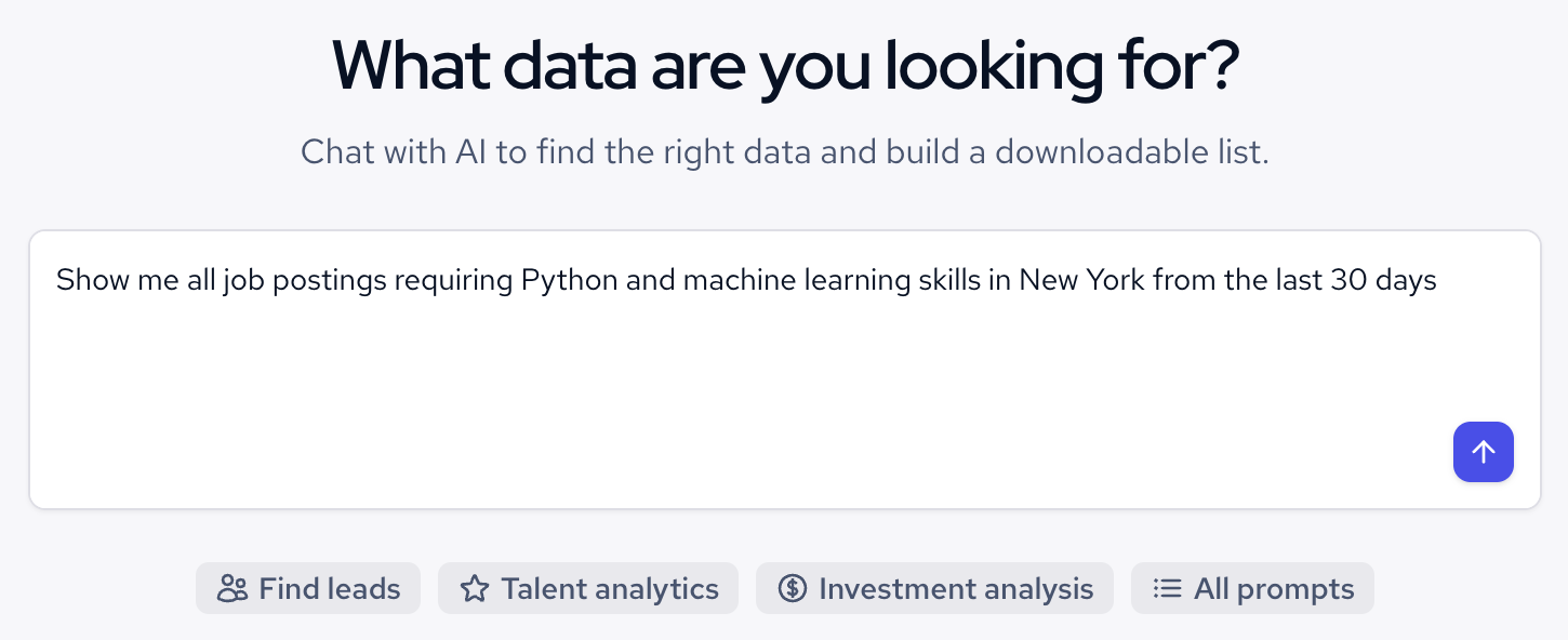 Filtering jobs data by skills