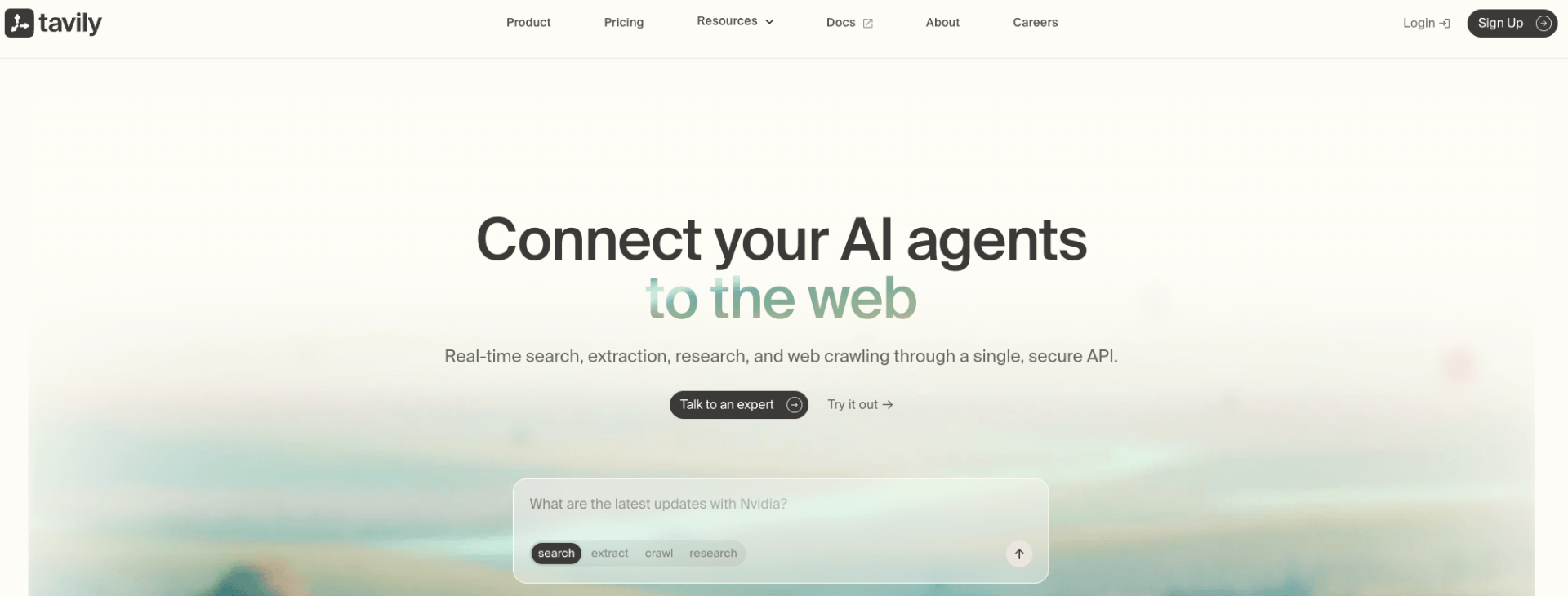 tavily api for ai agents