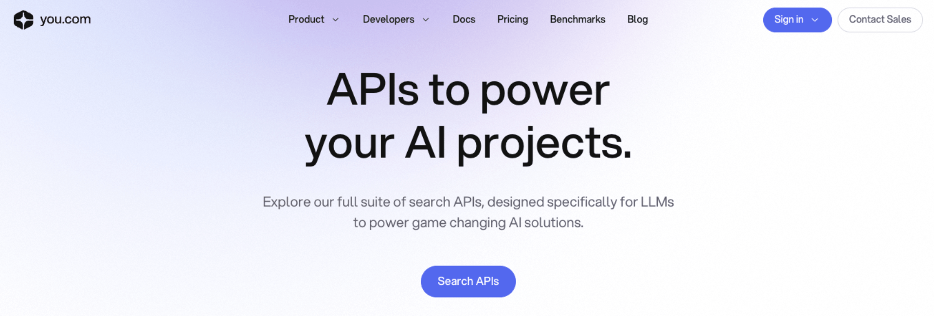 you apis for ai
