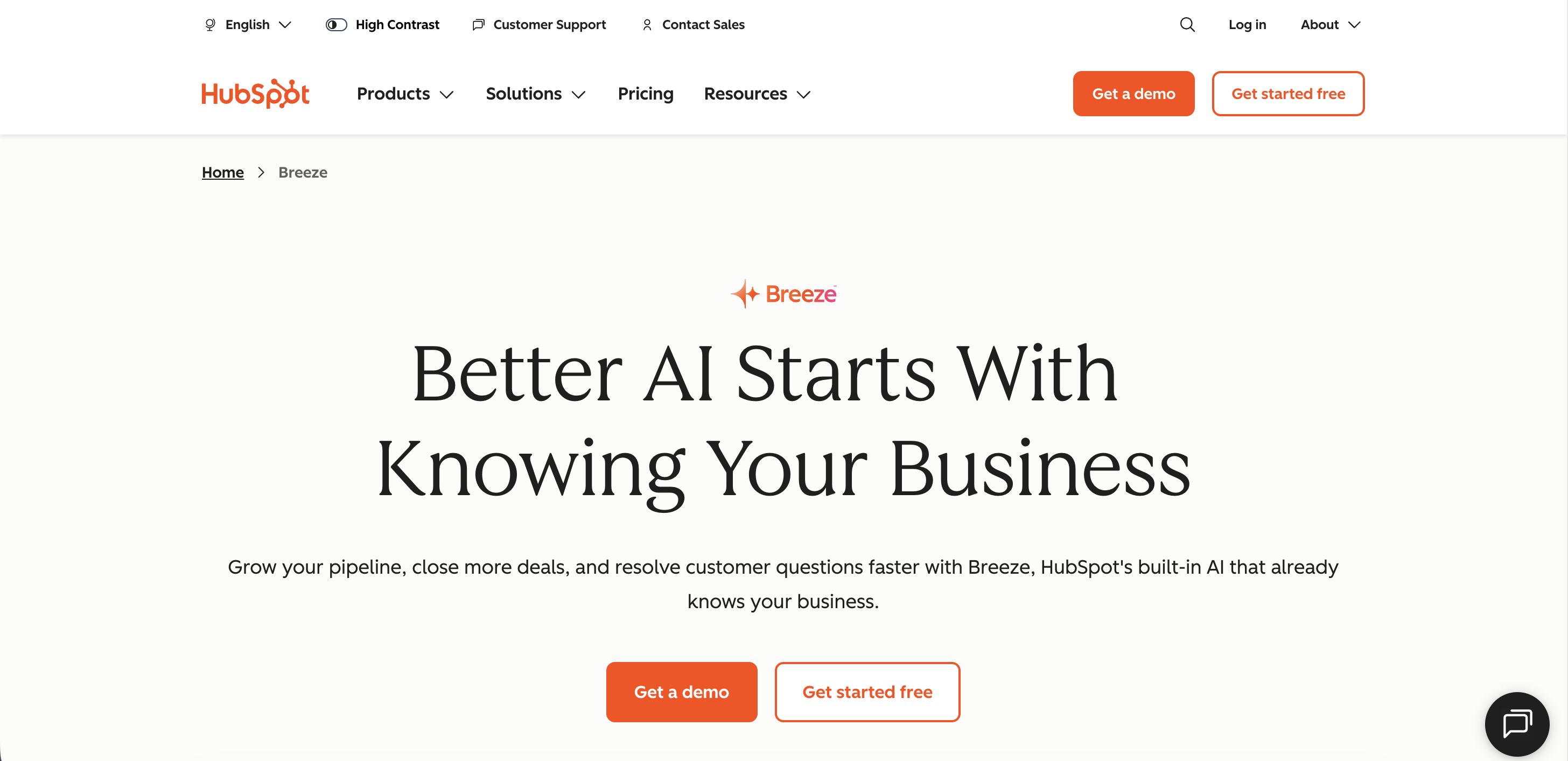 HubSpot Breeze enrichment API