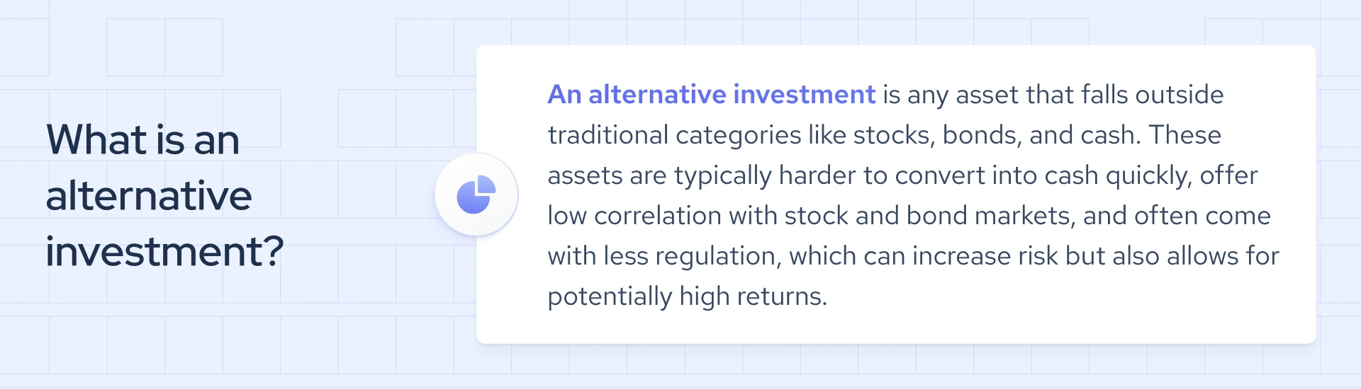 Alternative investment definition