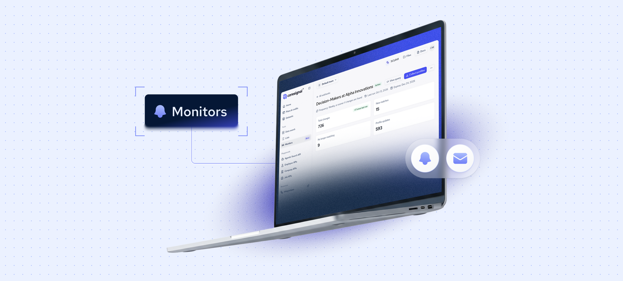 Turn Prompts Into Live Lists With Coresignal Monitors