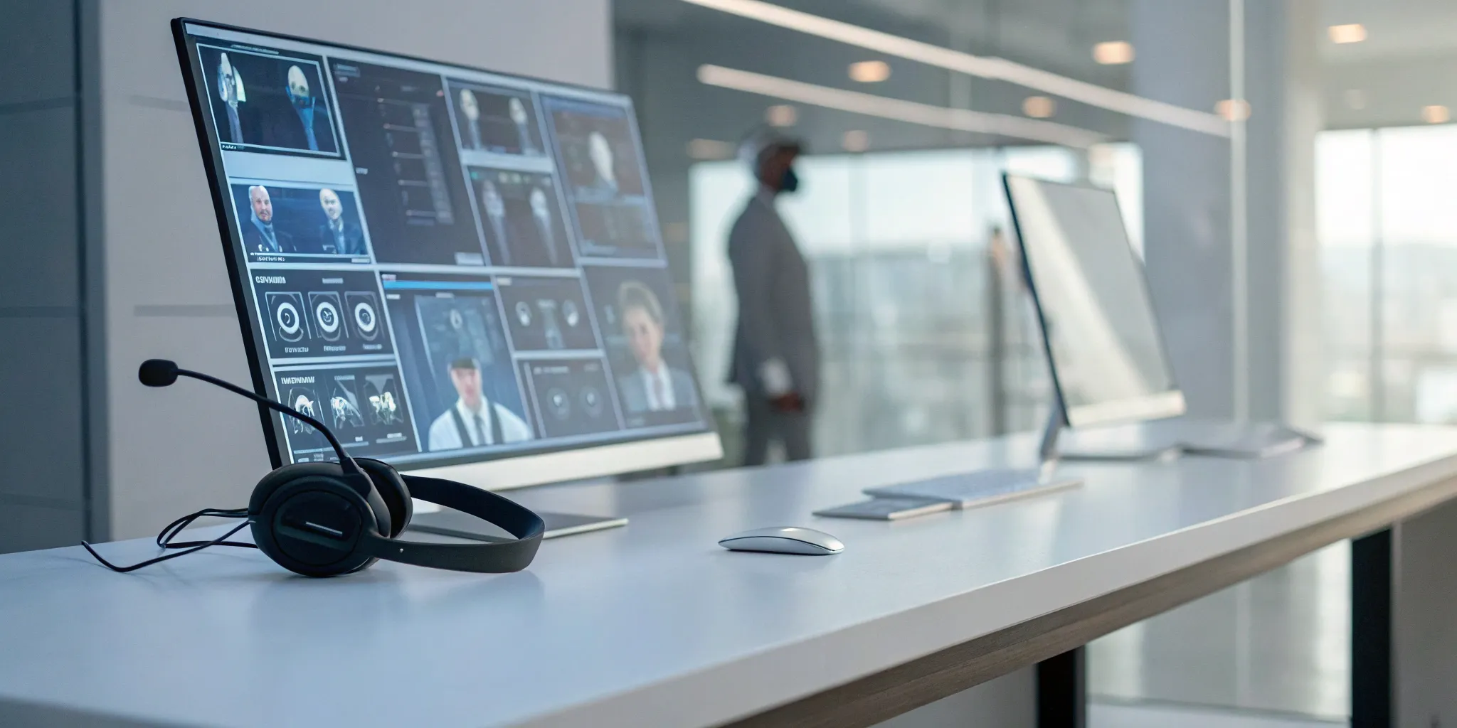 Automated tier 1 support software displayed on a computer monitor.