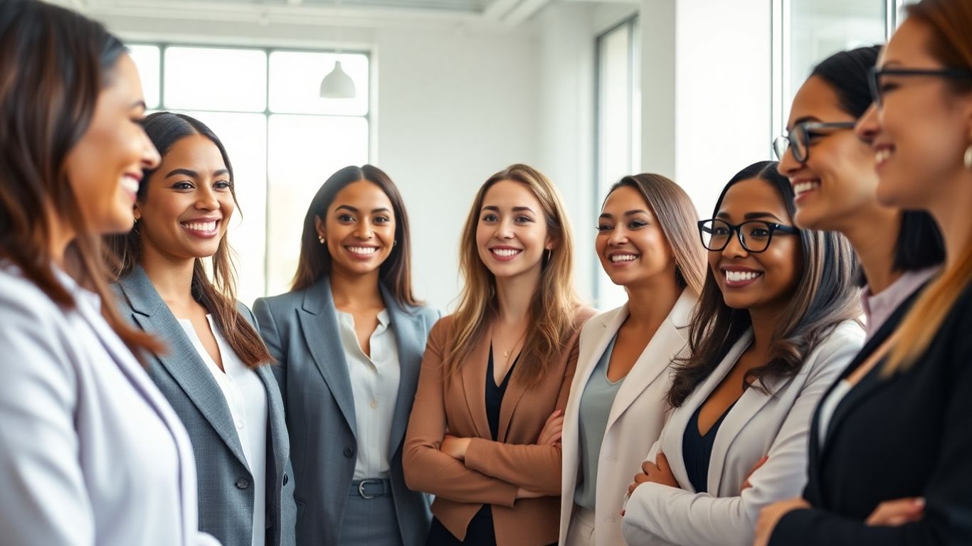 Women investors collaborating in a modern UAE office.