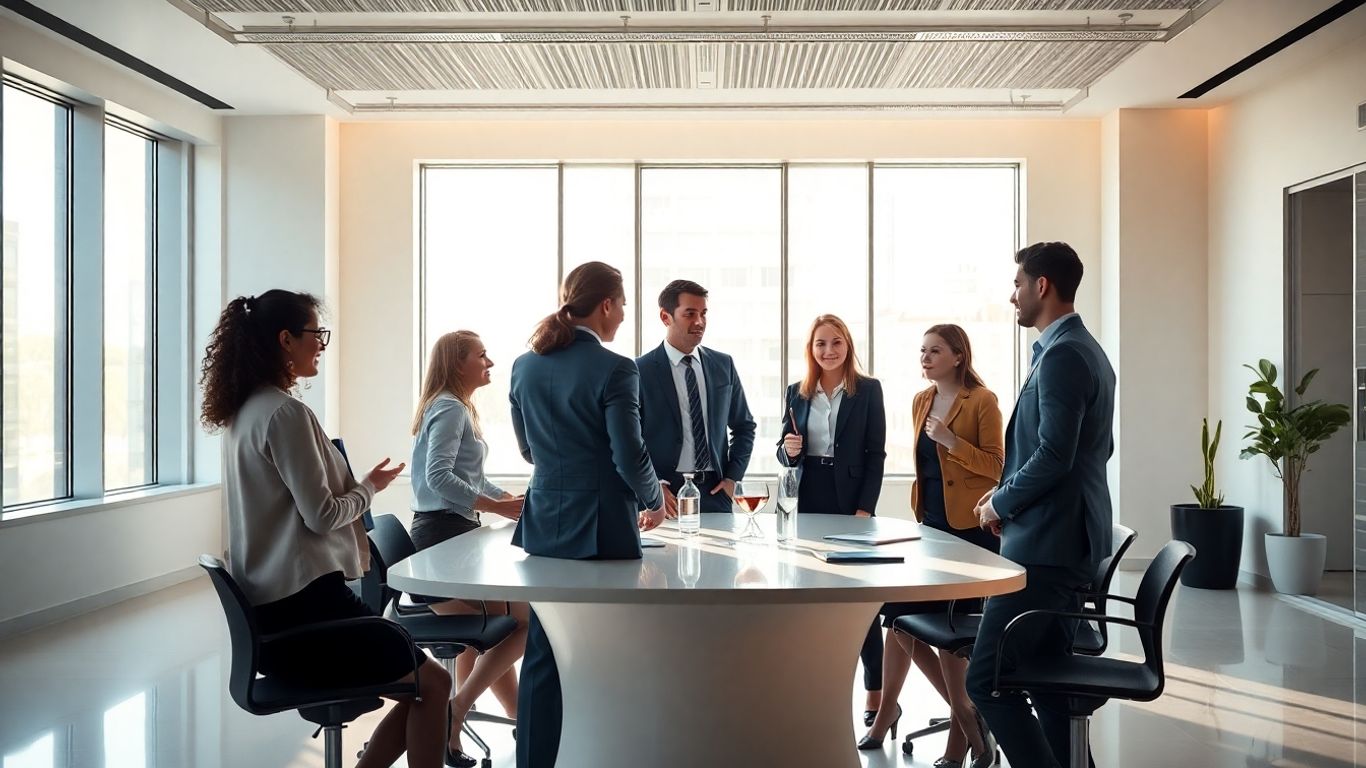 Raed Ventures team collaborating in a modern office.