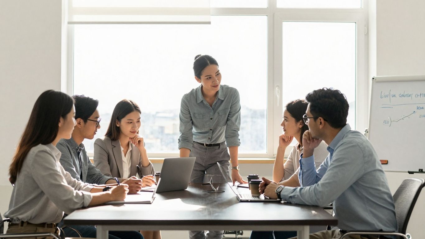 UAE government accelerators program professionals collaborating in modern office