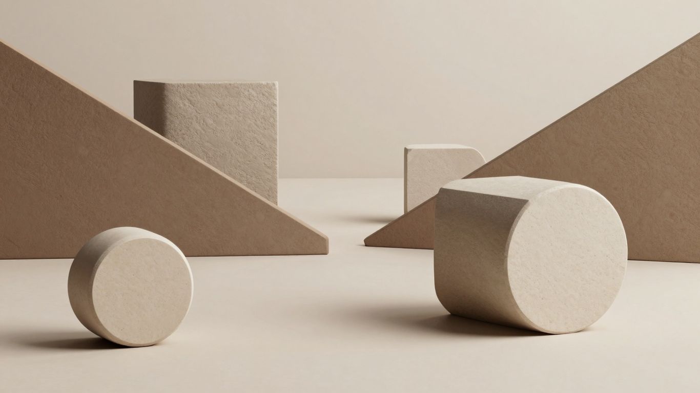 Abstract financial shapes suggesting Islamic finance concepts.