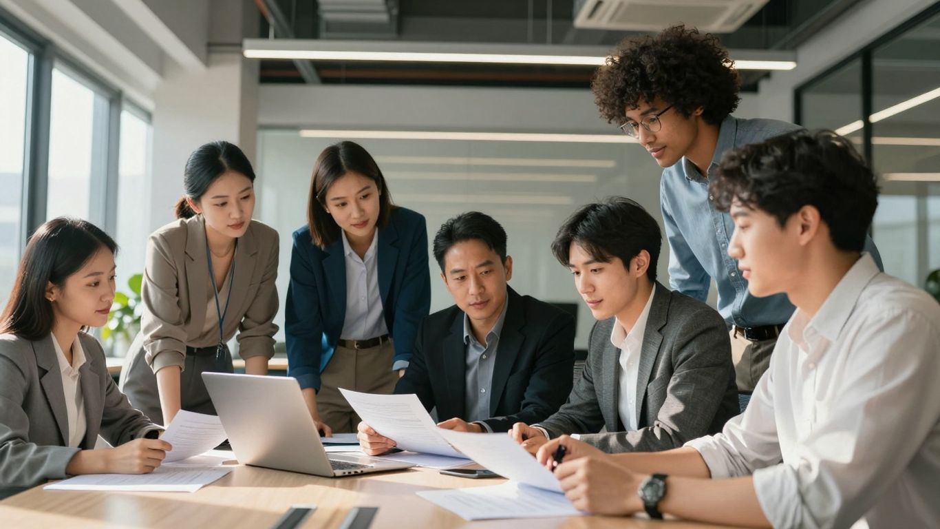 Startup team managing capital efficiently with credit lines.