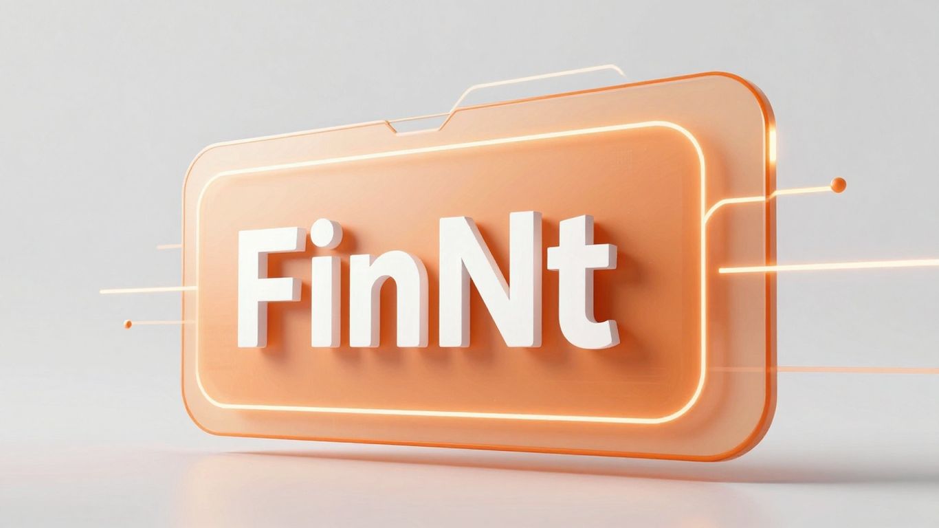 FinTech startup landscape analysis with abstract digital elements.