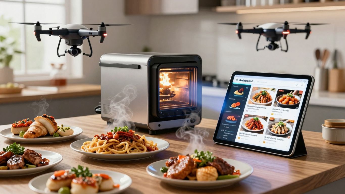 Food tech innovation in quick service and delivery.