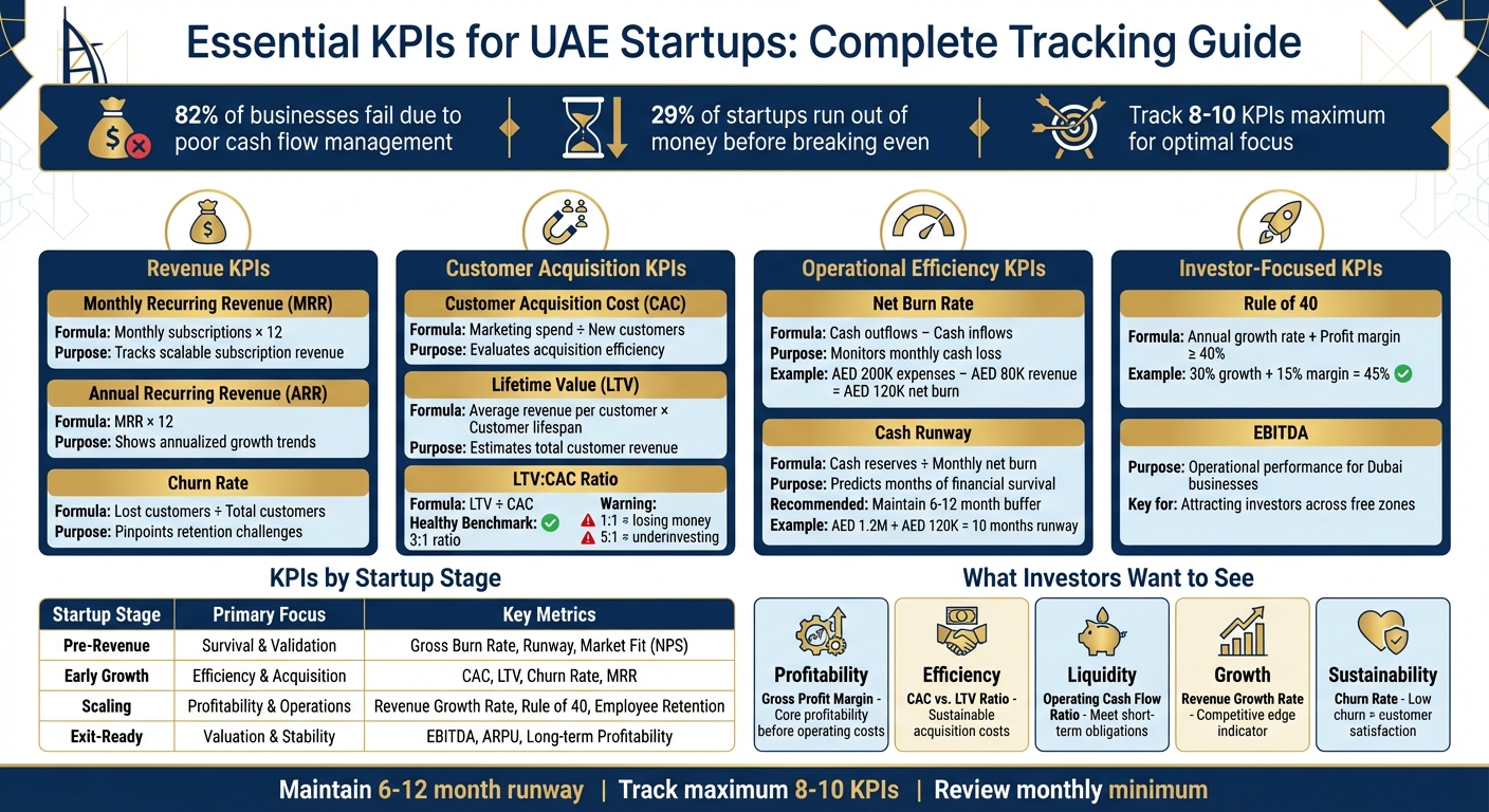 Essential KPIs for UAE Startups by Growth Stage