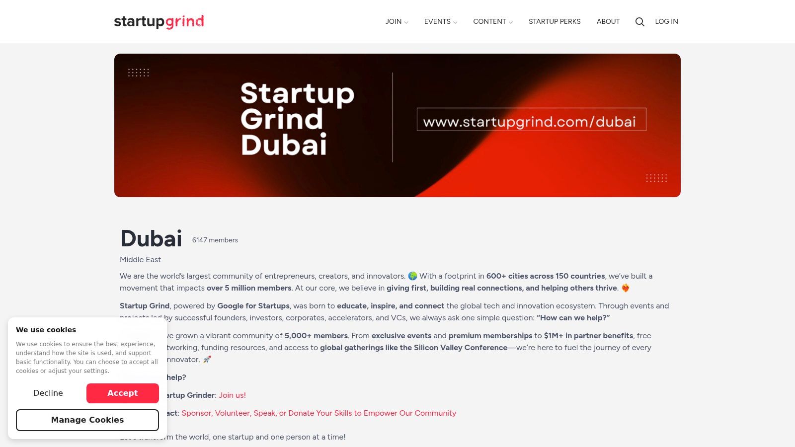 Startup Grind Dubai