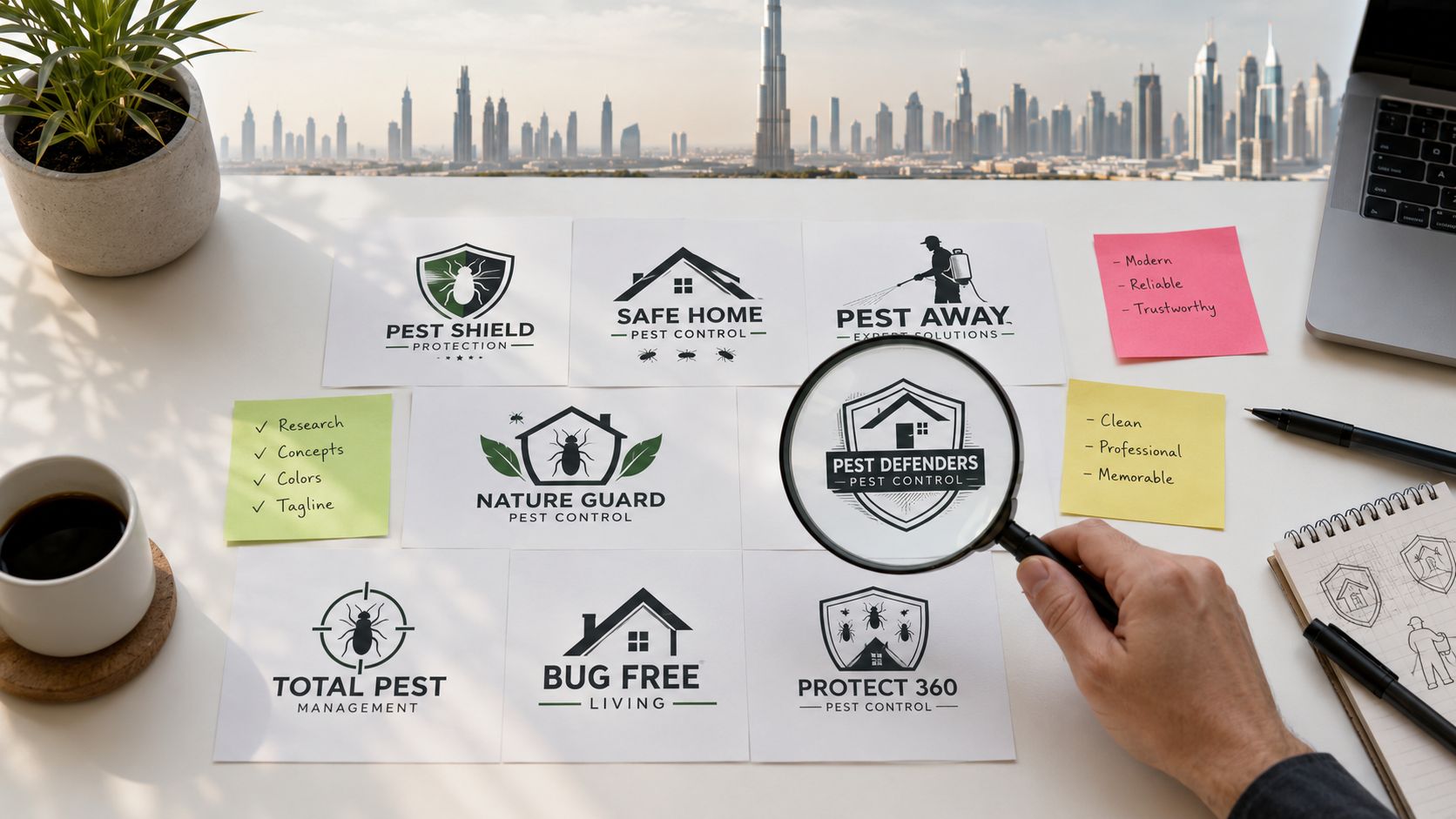 7 Standout Pest Control Logos: A UAE Founder's Guide