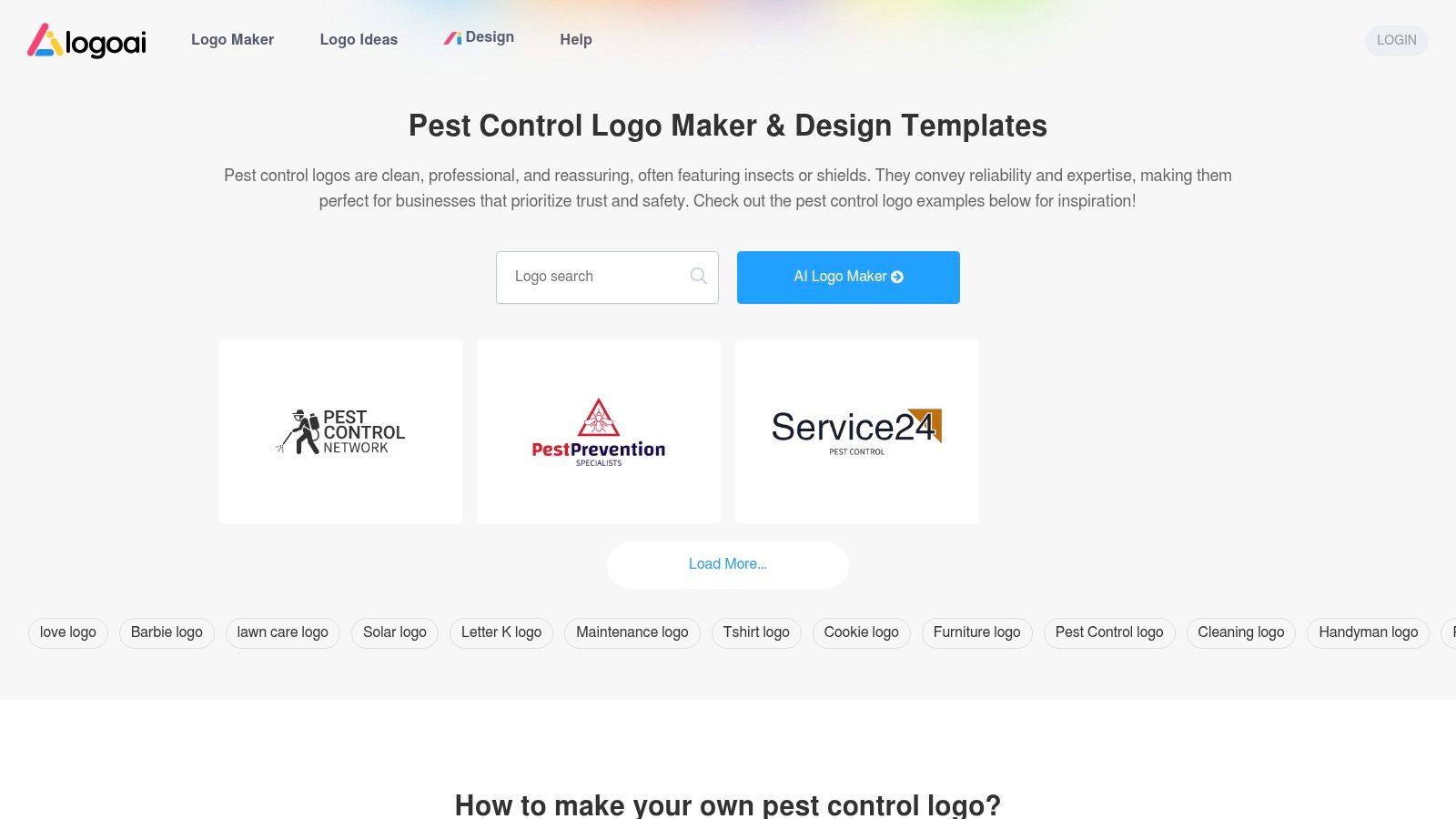 LogoAI – Pest Control Logo Templates and AI Generator