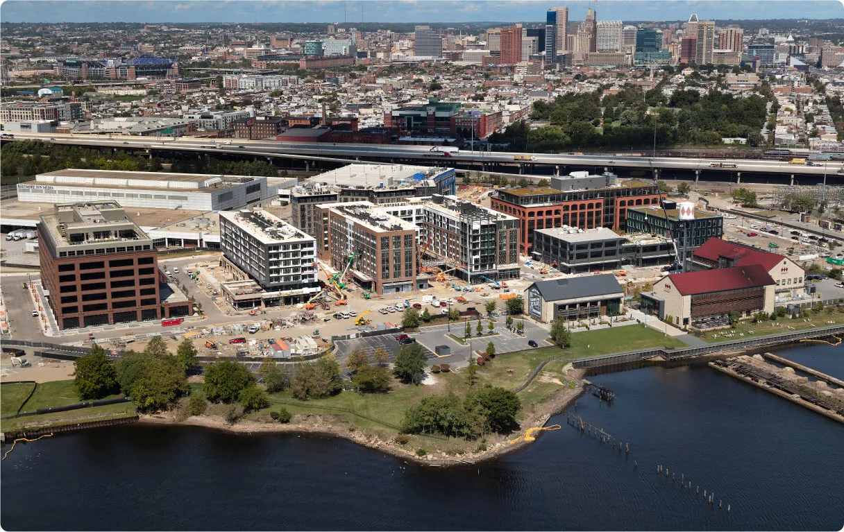 Areal image of port covington