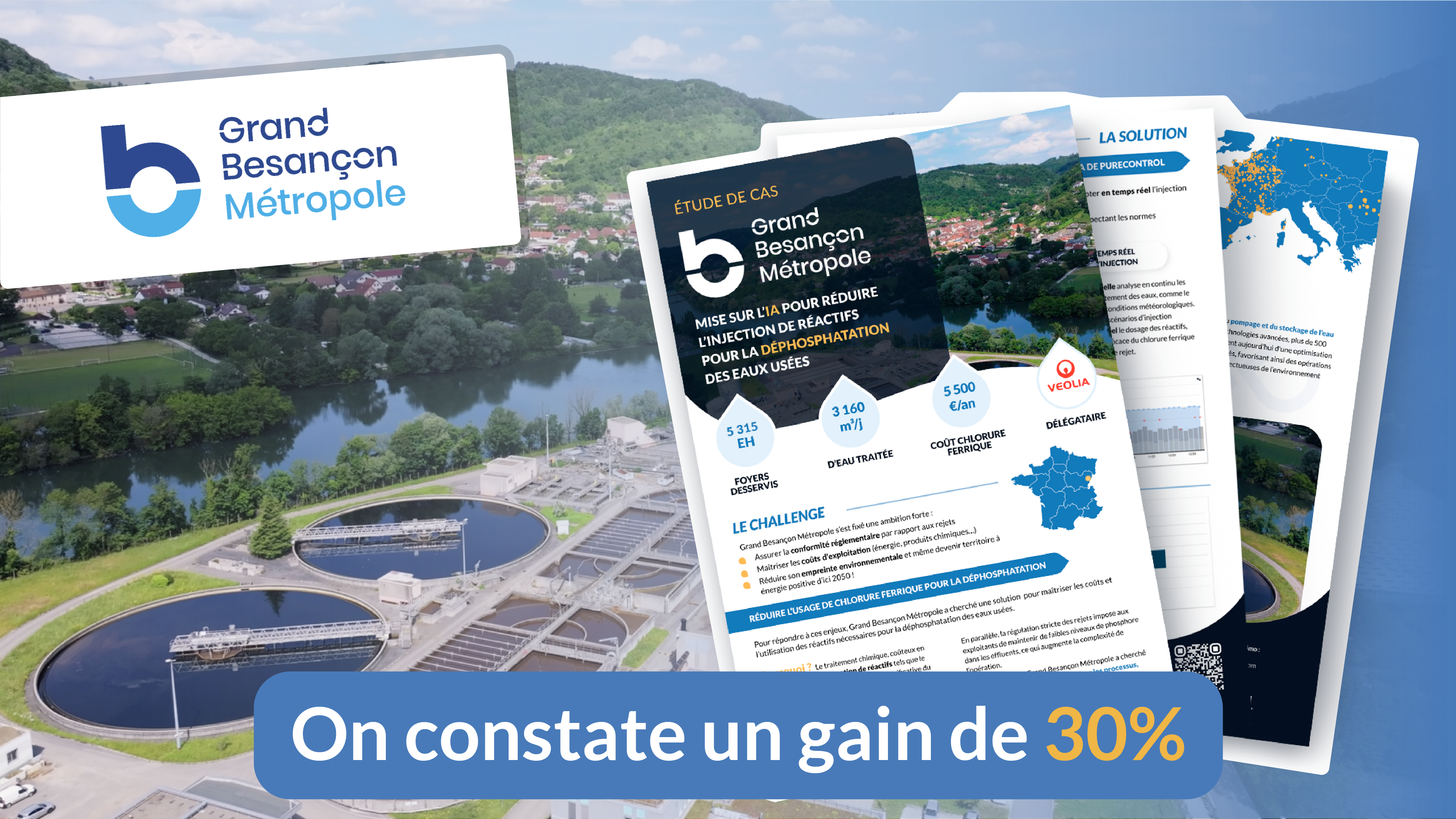 Besançon réduit l'injection de chlorure ferrique en dephosphatation avec Purecontrol