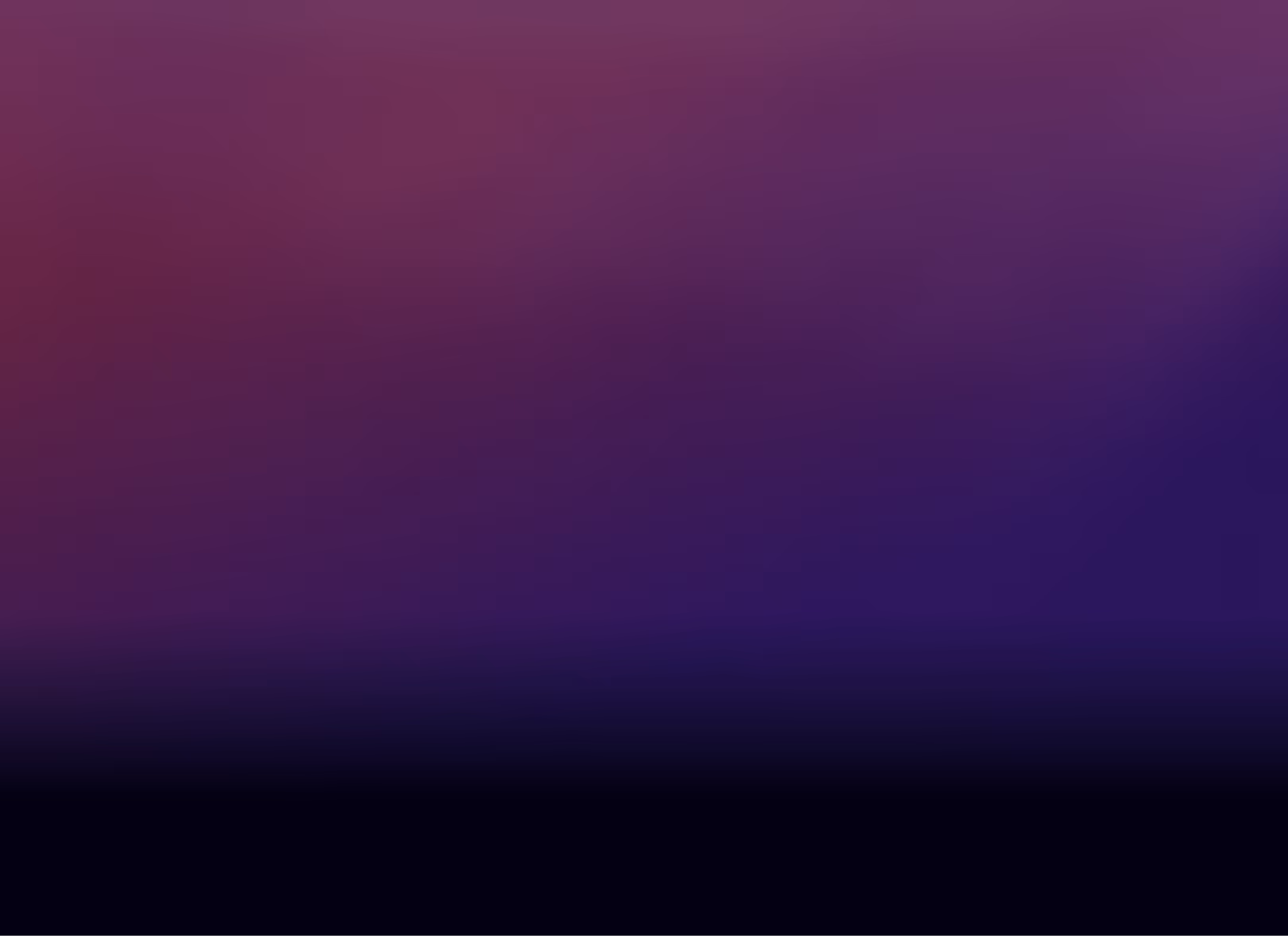 Gradient background fading from dark purple at the bottom to reddish purple at the top.