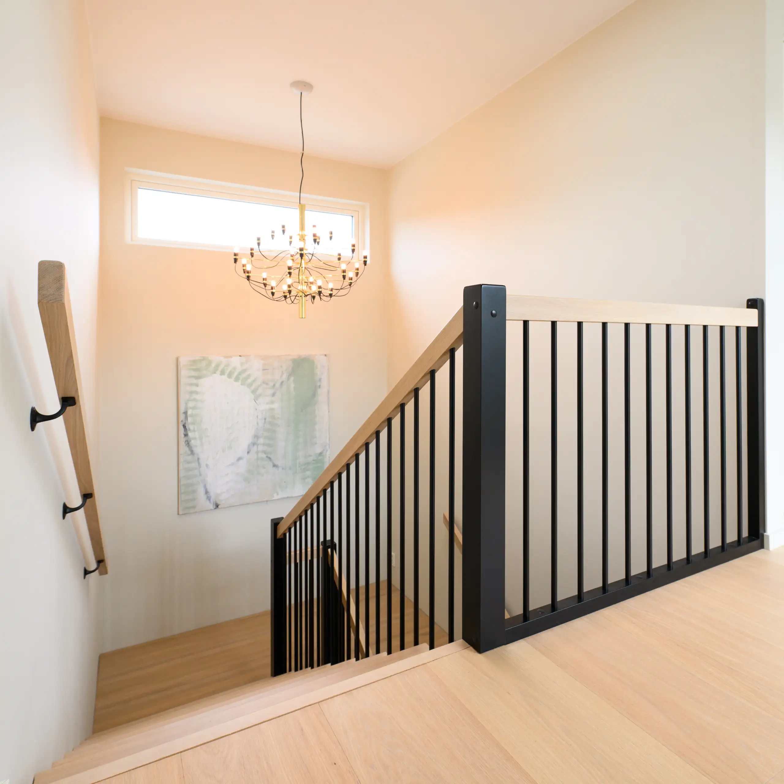 Toppen av trappen sett ovenfra