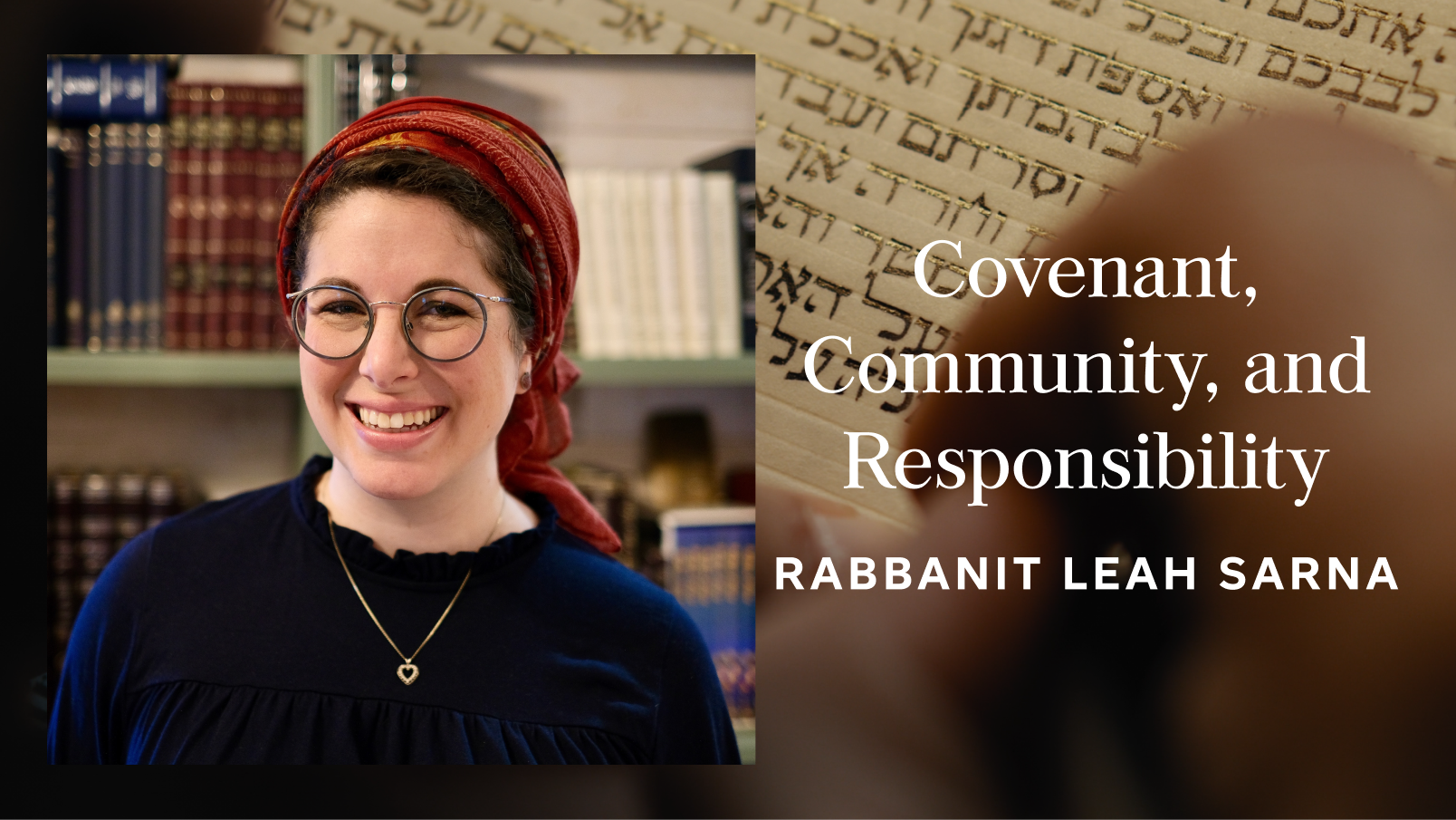 Leah Sarna and handwriting in Hebrew