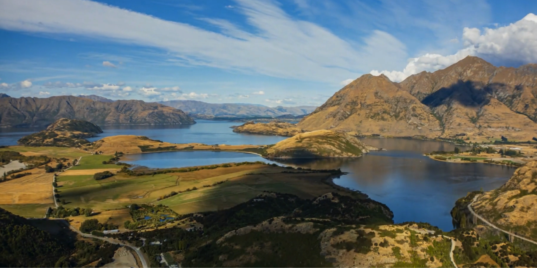 mountain and lake landscape