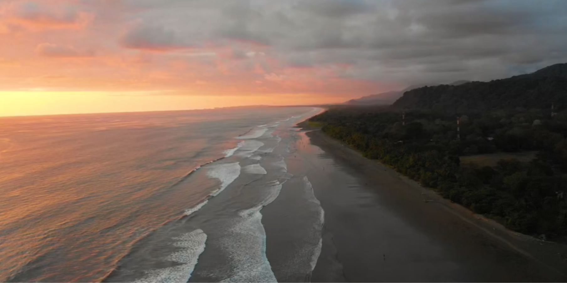 sunset on the beach