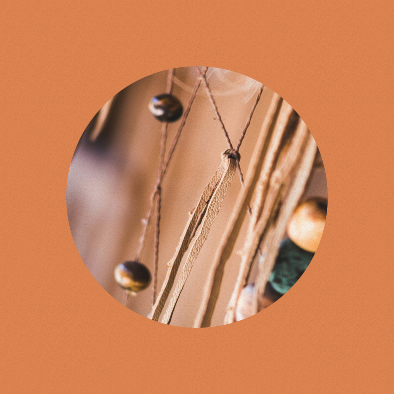 Closeup of dreamcatcher