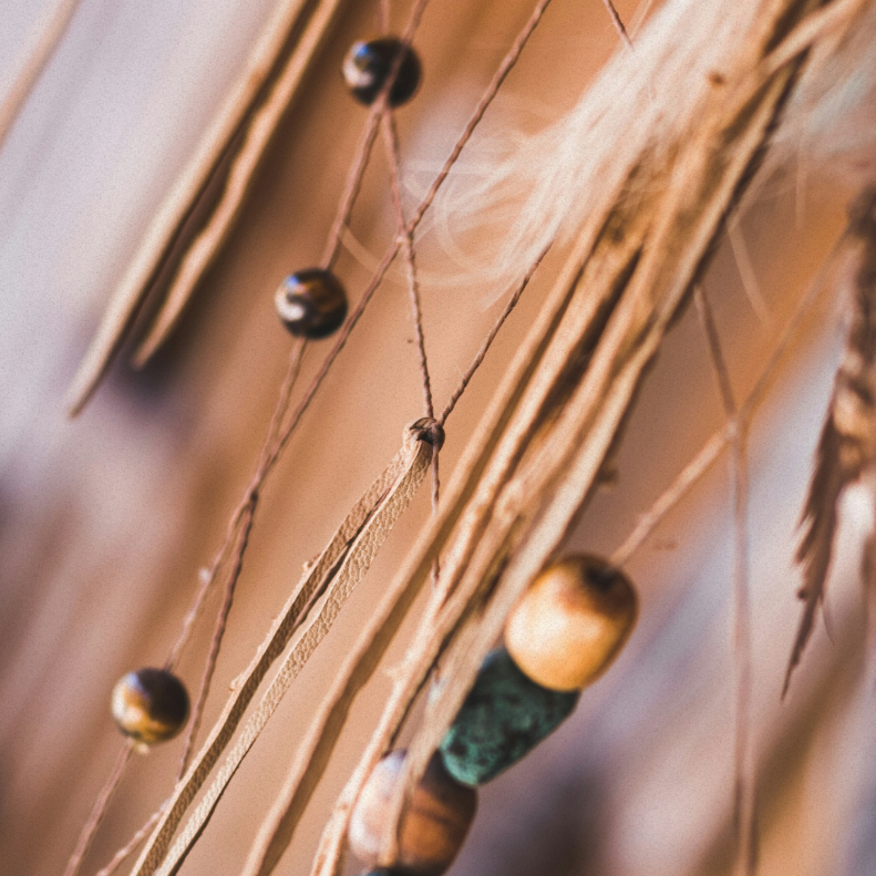 Closeup of dreamcatcher