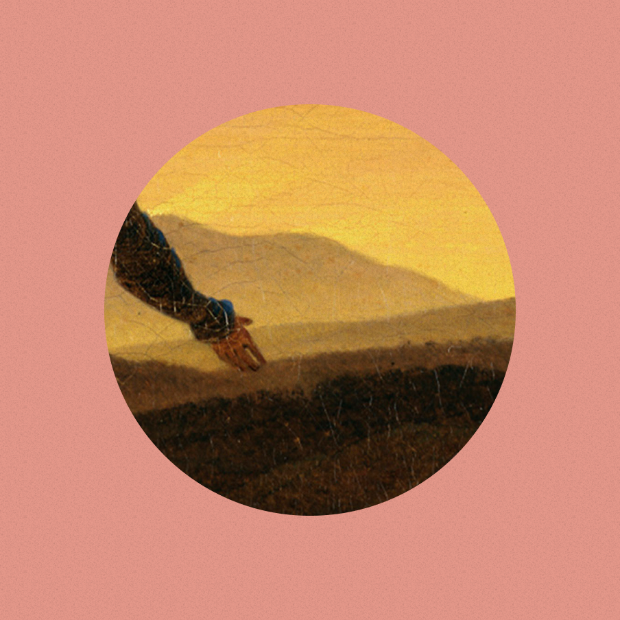 Caspar David Friedrich, "Woman in Front of the Setting Sun", 1817